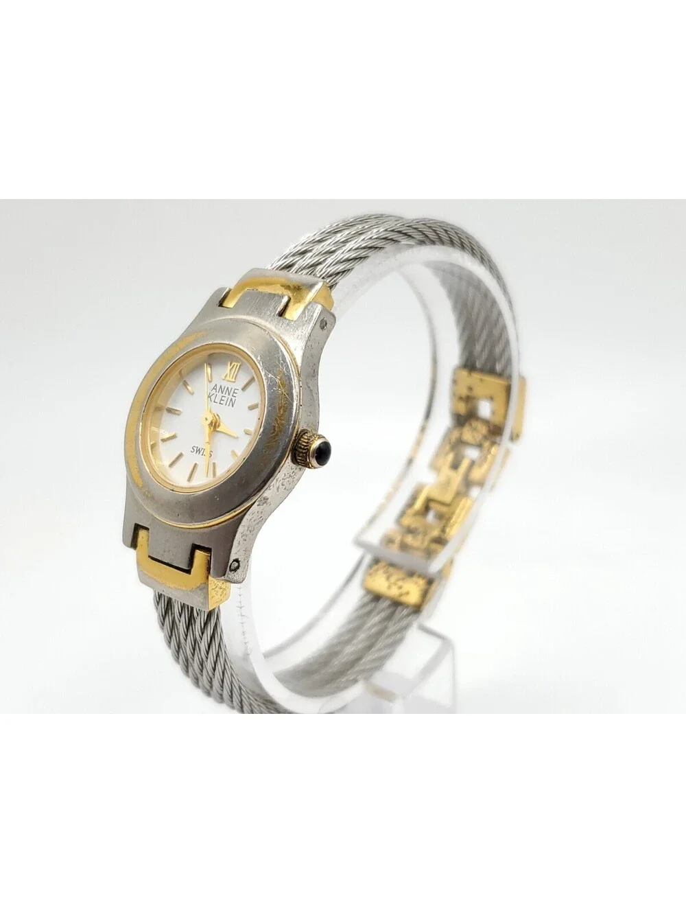 Anne Klein Quartz Watch Women New Battery Two-Tone 22mm